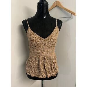 New Rixxi Blouse Strappy Brown L Women's A62